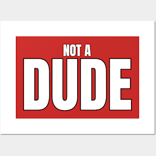 Not A Dude Posters and Art